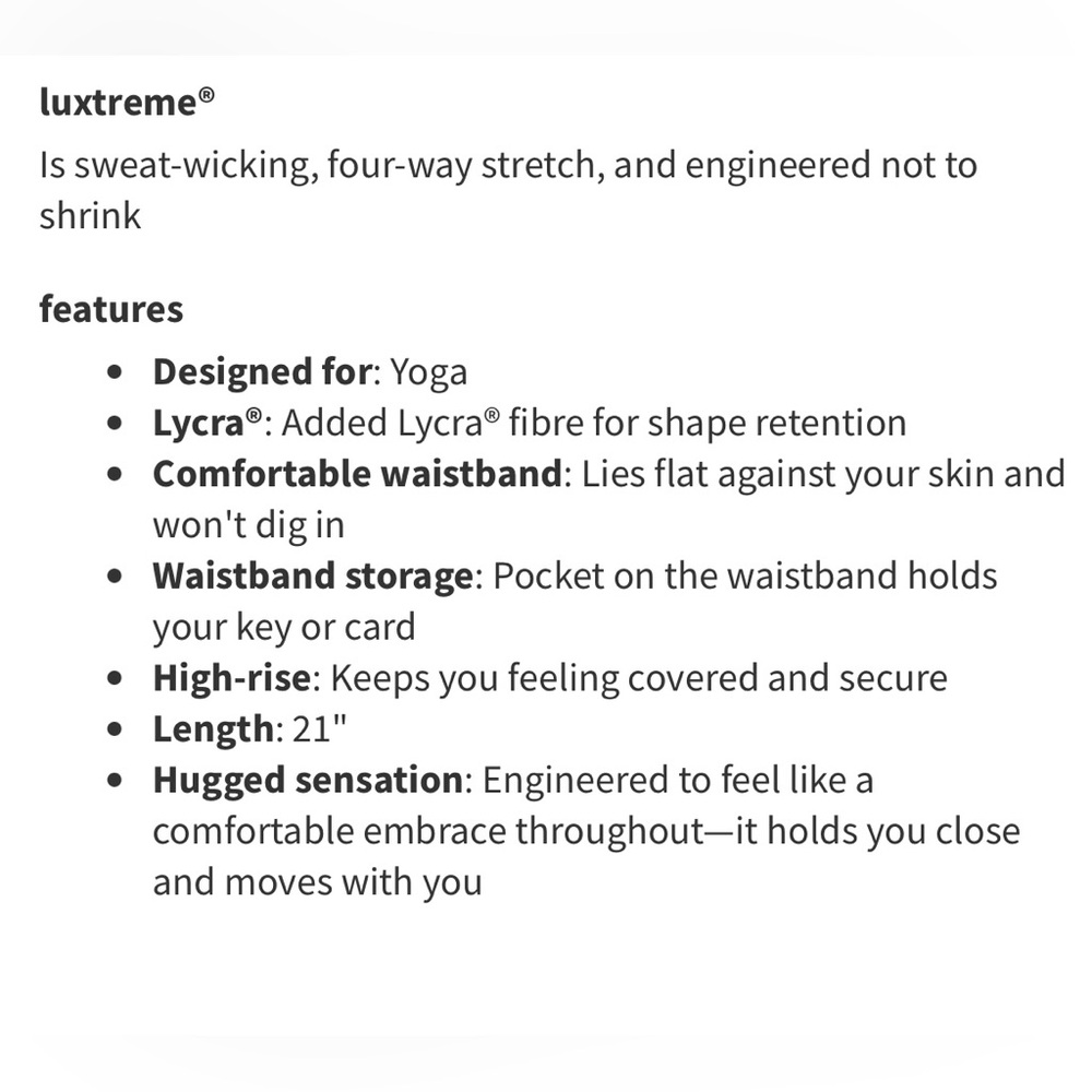 Lululemon High-Rise Wunder Under Full On Luxtreme in Chianti - Size 2 - Picture 5 of 16